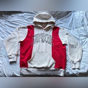 Supreme Paneled Arc Hooded Sweatshirt 'Natural'